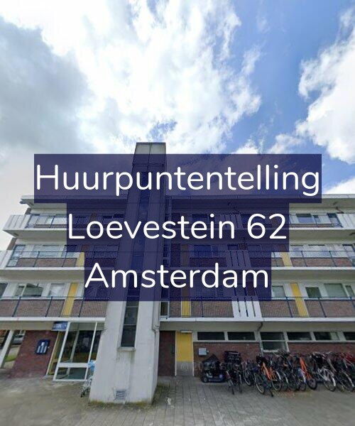 Foto gevel Huurpuntentelling voor Loevestein 62, Amsterdam