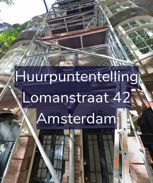 Foto gevel Huurpuntentelling voor Lomanstraat 42, Amsterdam