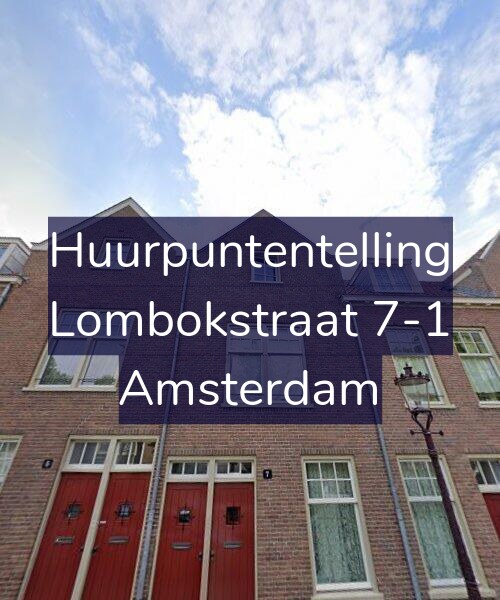Foto gevel Huurpuntentelling voor Lombokstraat 7-1, Amsterdam