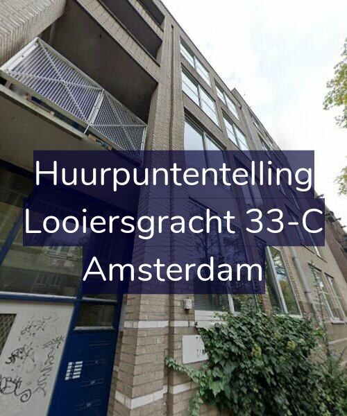 Foto gevel Huurpuntentelling voor Looiersgracht 33-C, Amsterdam