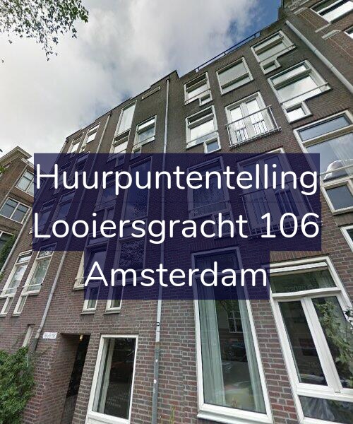 Foto gevel Huurpuntentelling voor Looiersgracht 106, Amsterdam