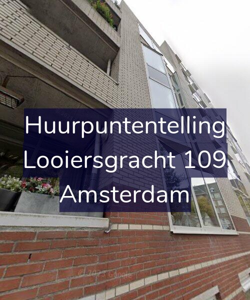 Foto gevel Huurpuntentelling voor Looiersgracht 109, Amsterdam