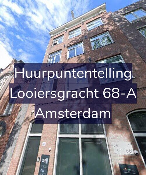 Foto gevel Huurpuntentelling voor Looiersgracht 68-A, Amsterdam