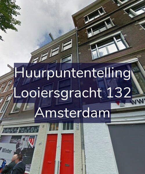 Foto gevel Huurpuntentelling voor Looiersgracht 132, Amsterdam