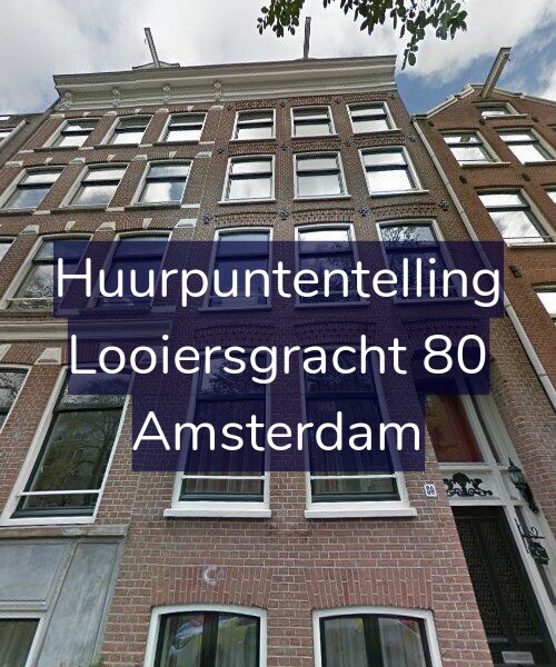 Foto gevel Huurpuntentelling voor Looiersgracht 80, Amsterdam