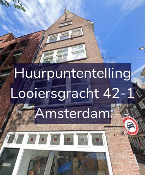 Foto gevel Huurpuntentelling voor Looiersgracht 42-1, Amsterdam