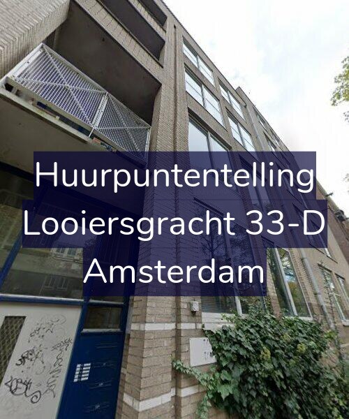 Foto gevel Huurpuntentelling voor Looiersgracht 33-D, Amsterdam