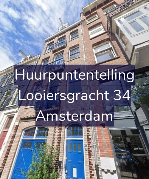 Foto gevel Huurpuntentelling voor Looiersgracht 34, Amsterdam