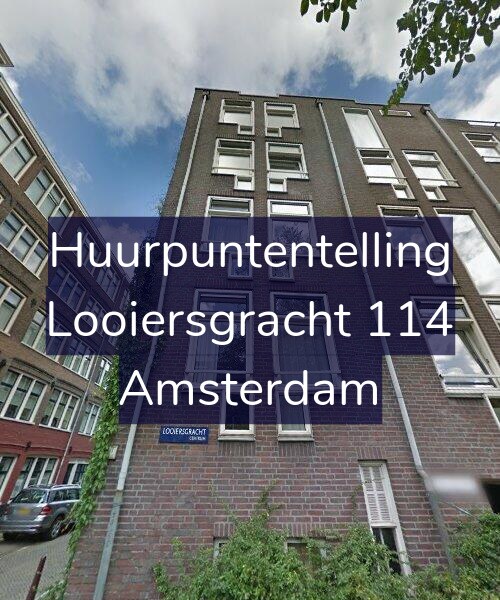 Foto gevel Huurpuntentelling voor Looiersgracht 114, Amsterdam