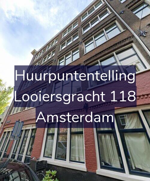 Foto gevel Huurpuntentelling voor Looiersgracht 118, Amsterdam