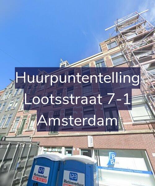 Foto gevel Huurpuntentelling voor Lootsstraat 7-1, Amsterdam