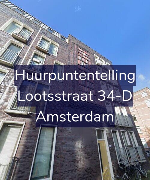 Foto gevel Huurpuntentelling voor Lootsstraat 34-D, Amsterdam