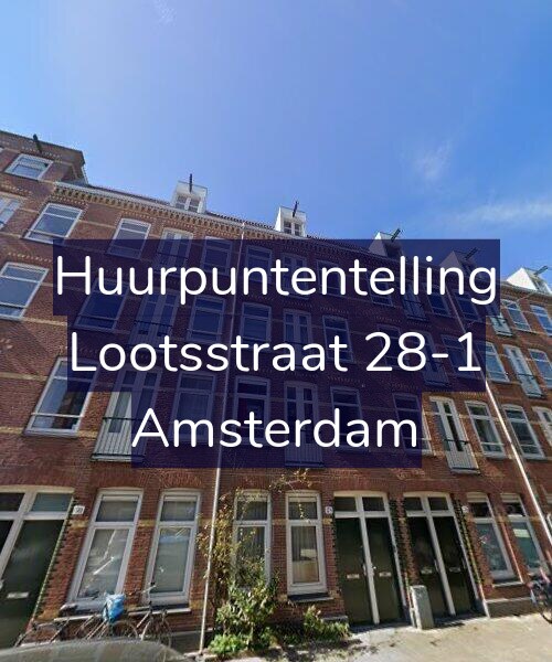 Foto gevel Huurpuntentelling voor Lootsstraat 28-1, Amsterdam