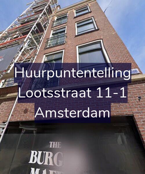 Foto gevel Huurpuntentelling voor Lootsstraat 11-1, Amsterdam