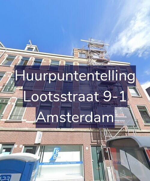 Foto gevel Huurpuntentelling voor Lootsstraat 9-1, Amsterdam