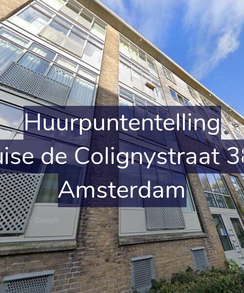 Foto gevel Huurpuntentelling voor Louise de Colignystraat 38-1, Amsterdam