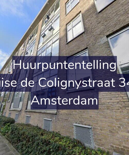 Foto gevel Huurpuntentelling voor Louise de Colignystraat 34-H, Amsterdam