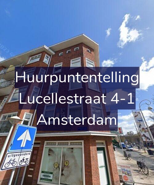 Foto gevel Huurpuntentelling voor Lucellestraat 4-1, Amsterdam