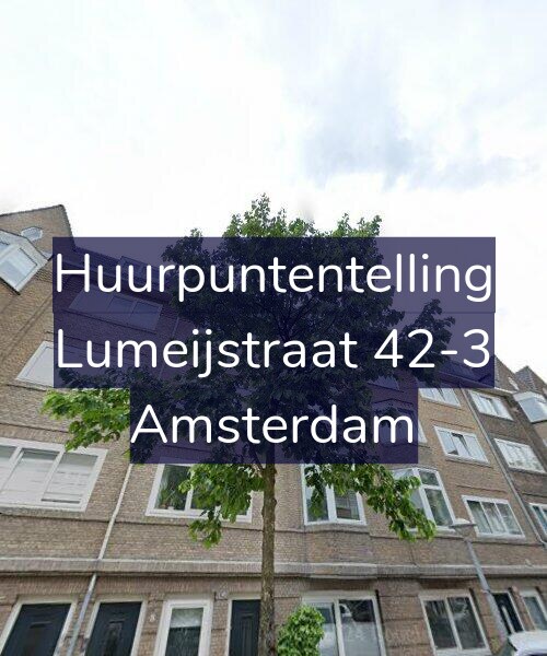 Foto gevel Huurpuntentelling voor Lumeijstraat 42-3, Amsterdam
