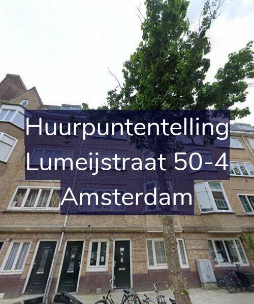 Foto gevel Huurpuntentelling voor Lumeijstraat 50-4, Amsterdam
