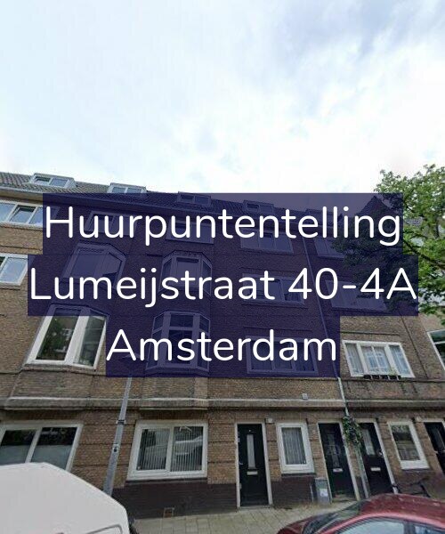 Foto gevel Huurpuntentelling voor Lumeijstraat 40-4A, Amsterdam