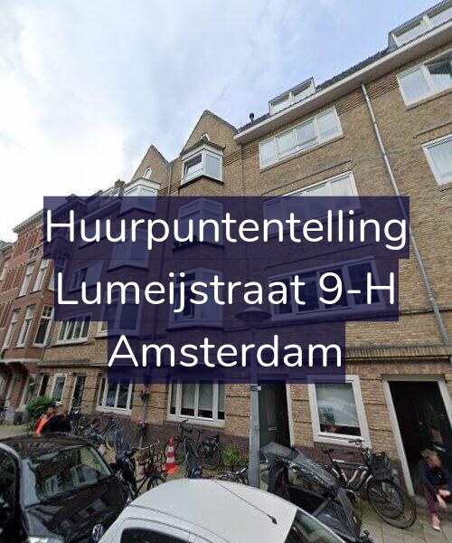 Foto gevel Huurpuntentelling voor Lumeijstraat 9-H, Amsterdam