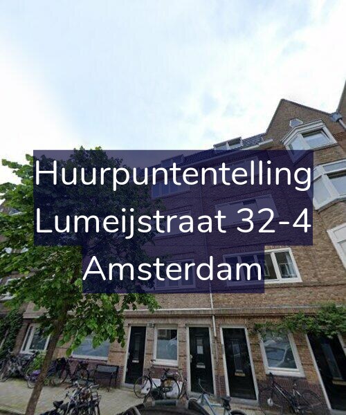 Foto gevel Huurpuntentelling voor Lumeijstraat 32-4, Amsterdam