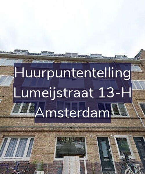 Foto gevel Huurpuntentelling voor Lumeijstraat 13-H, Amsterdam