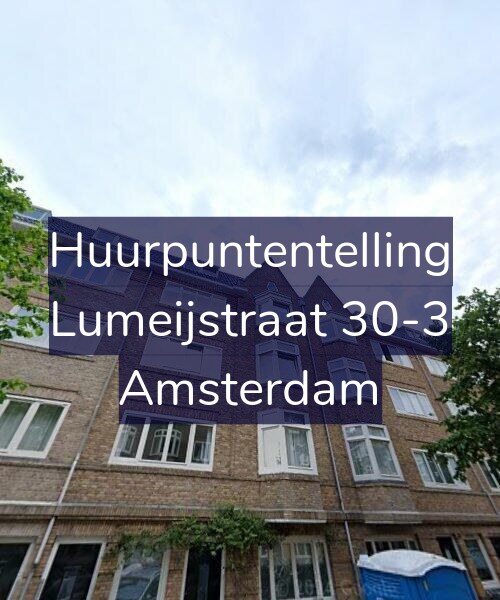 Foto gevel Huurpuntentelling voor Lumeijstraat 30-3, Amsterdam