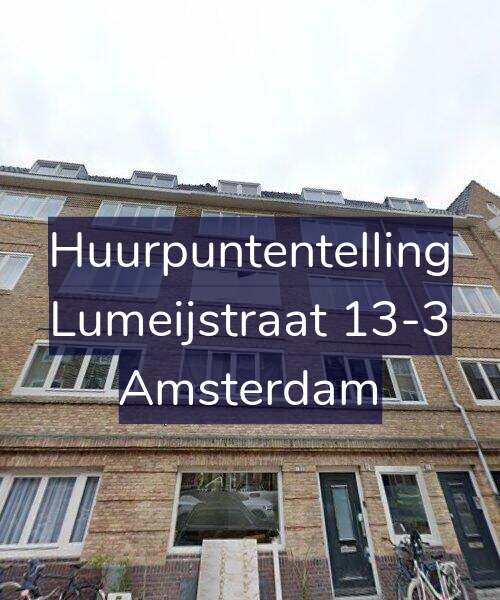 Foto gevel Huurpuntentelling voor Lumeijstraat 13-3, Amsterdam