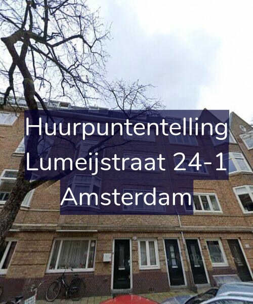 Foto gevel Huurpuntentelling voor Lumeijstraat 24-1, Amsterdam