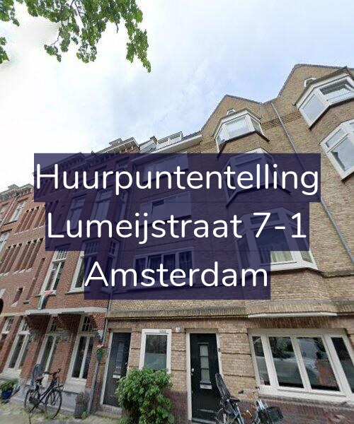 Foto gevel Huurpuntentelling voor Lumeijstraat 7-1, Amsterdam