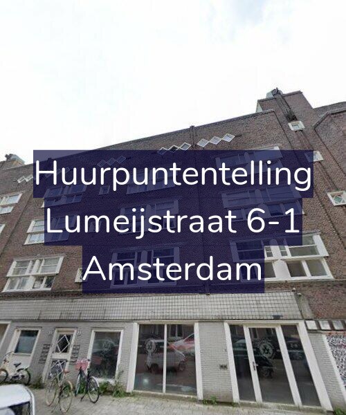 Foto gevel Huurpuntentelling voor Lumeijstraat 6-1, Amsterdam