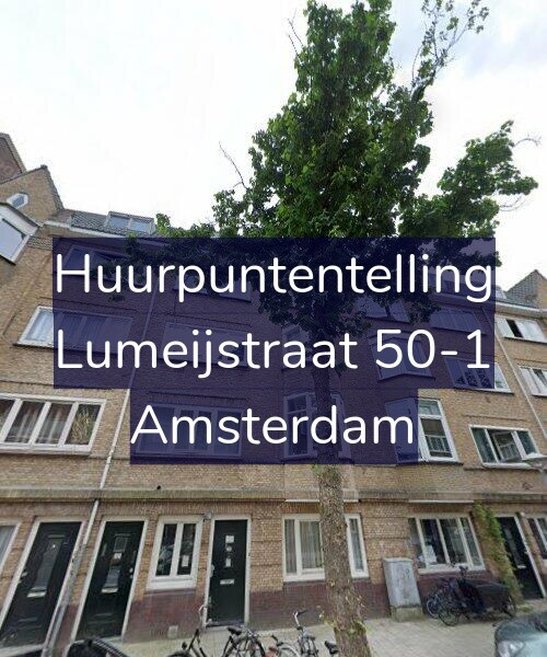 Foto gevel Huurpuntentelling voor Lumeijstraat 50-1, Amsterdam