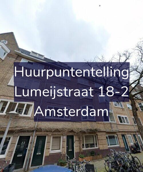 Foto gevel Huurpuntentelling voor Lumeijstraat 18-2, Amsterdam