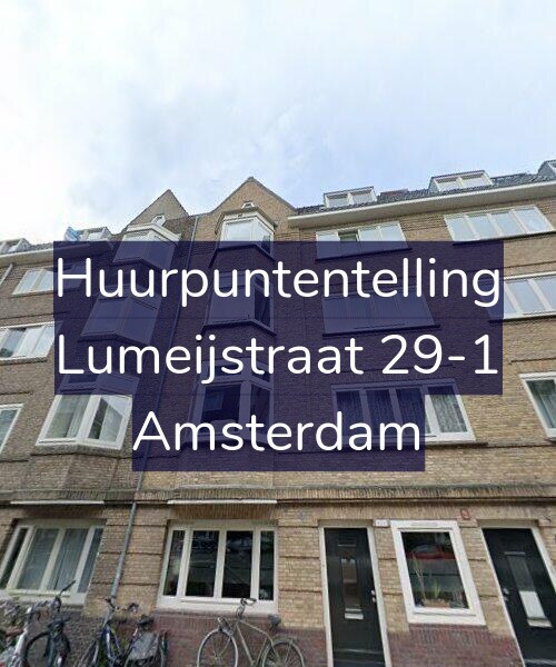Foto gevel Huurpuntentelling voor Lumeijstraat 29-1, Amsterdam