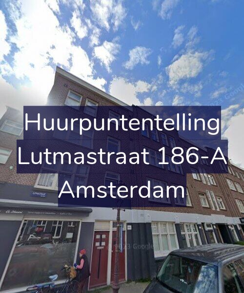 Foto gevel Huurpuntentelling voor Lutmastraat 186-A, Amsterdam