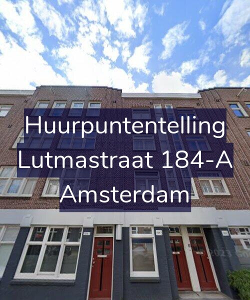 Foto gevel Huurpuntentelling voor Lutmastraat 184-A, Amsterdam
