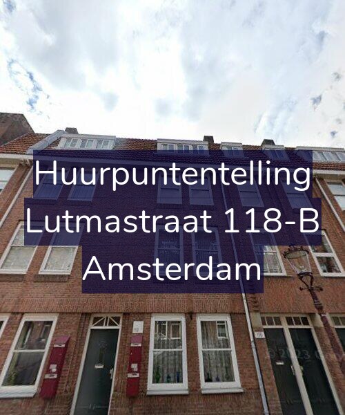 Foto gevel Huurpuntentelling voor Lutmastraat 118-B, Amsterdam