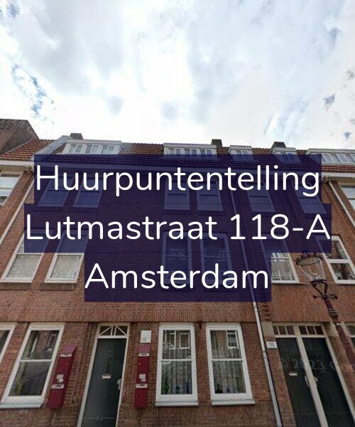 Foto gevel Huurpuntentelling voor Lutmastraat 118-A, Amsterdam