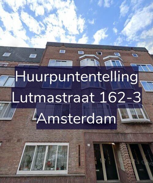 Foto gevel Huurpuntentelling voor Lutmastraat 162-3, Amsterdam