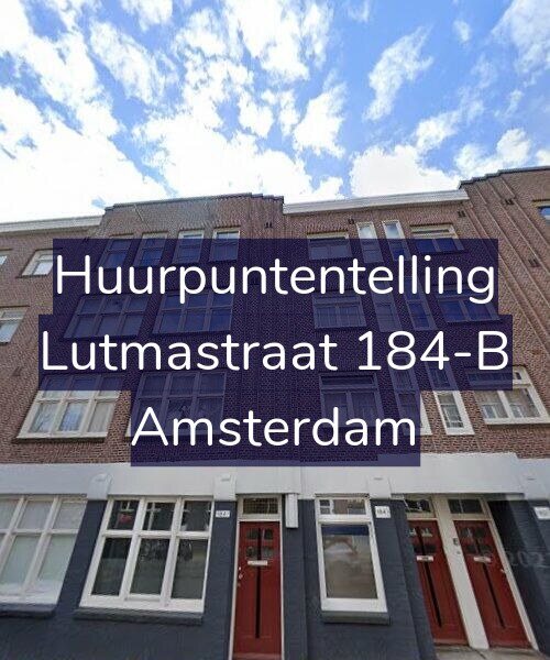 Foto gevel Huurpuntentelling voor Lutmastraat 184-B, Amsterdam