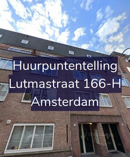 Foto gevel Huurpuntentelling voor Lutmastraat 166-H, Amsterdam
