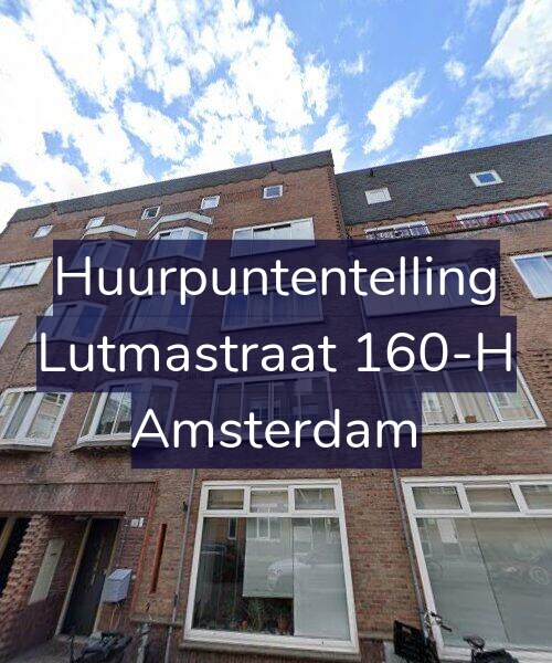 Foto gevel Huurpuntentelling voor Lutmastraat 160-H, Amsterdam