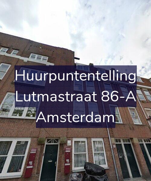 Foto gevel Huurpuntentelling voor Lutmastraat 86-A, Amsterdam