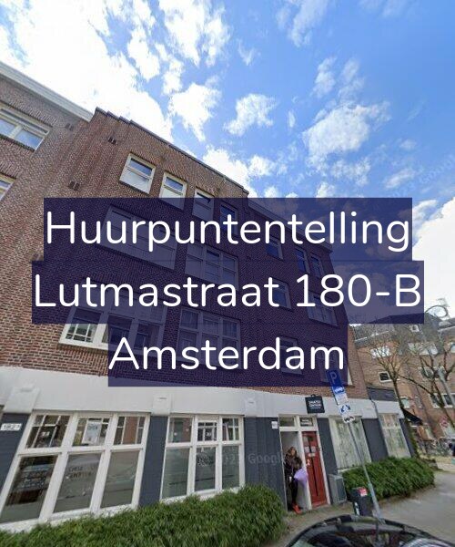 Foto gevel Huurpuntentelling voor Lutmastraat 180-B, Amsterdam