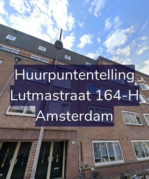 Foto gevel Huurpuntentelling voor Lutmastraat 164-H, Amsterdam