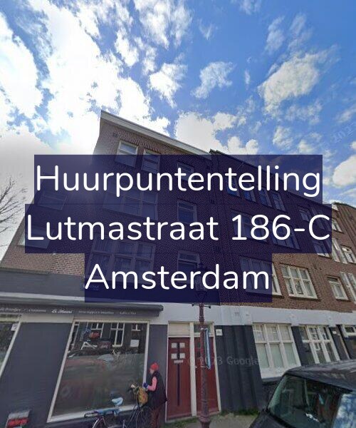 Foto gevel Huurpuntentelling voor Lutmastraat 186-C, Amsterdam