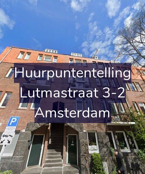 Foto gevel Huurpuntentelling voor Lutmastraat 3-2, Amsterdam