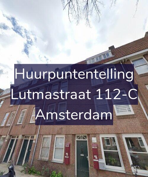 Foto gevel Huurpuntentelling voor Lutmastraat 112-C, Amsterdam
